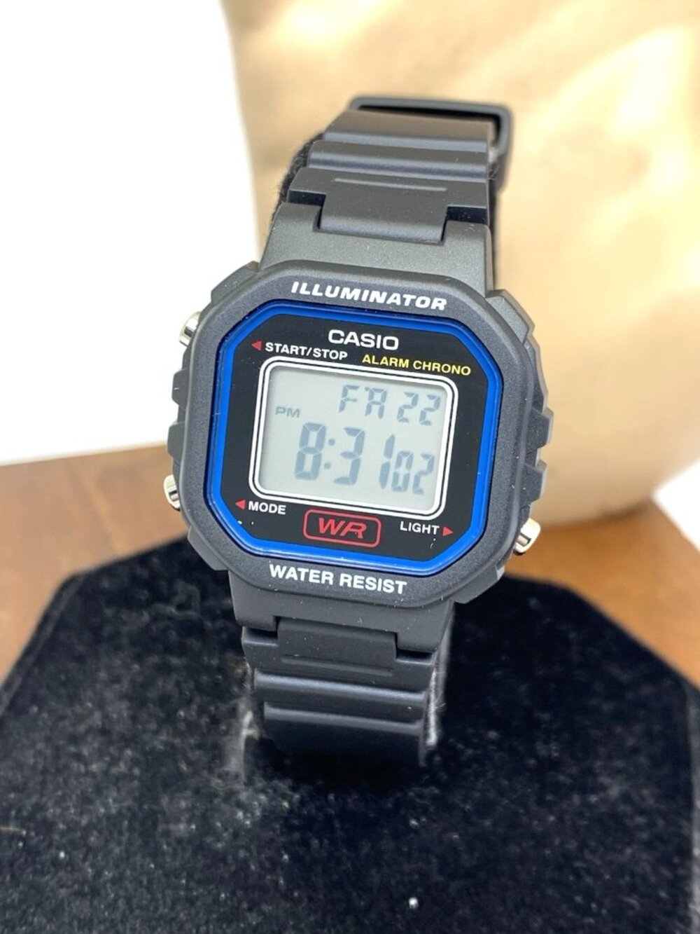 Casio Women's Watch LA20WH Quartz Digital Petite 30mm Black Resin Strap 3284